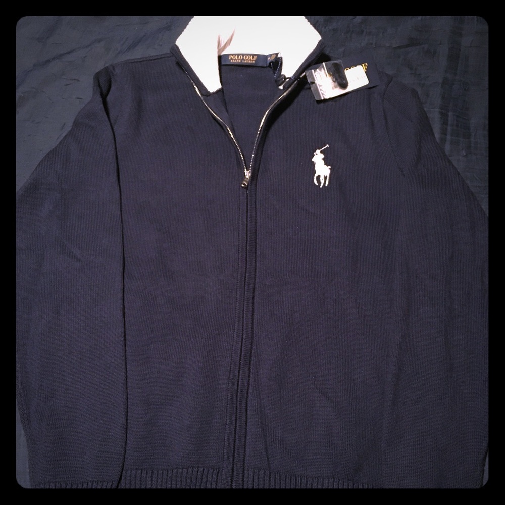 Navy Ralph Lauren zip sweater